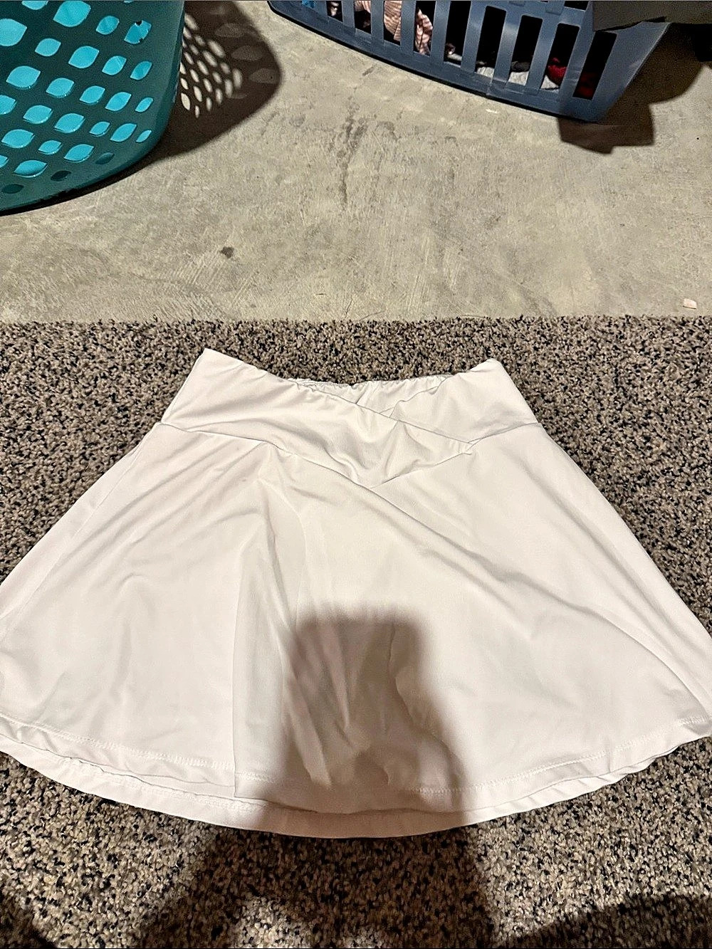 SHEIN White Mini Skirt Size Small Like New